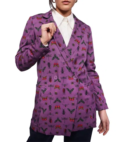 Wildfang The Empower Double Breasted Blazer In Multi