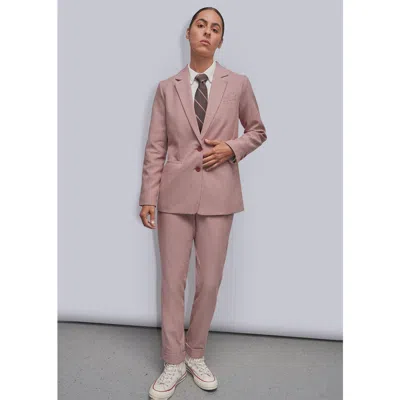 Wildfang The Empower Houndstooth Notch Lapel Blazer In Gold
