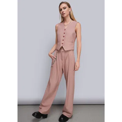 Wildfang The Empower Houndstooth Vest In Pink