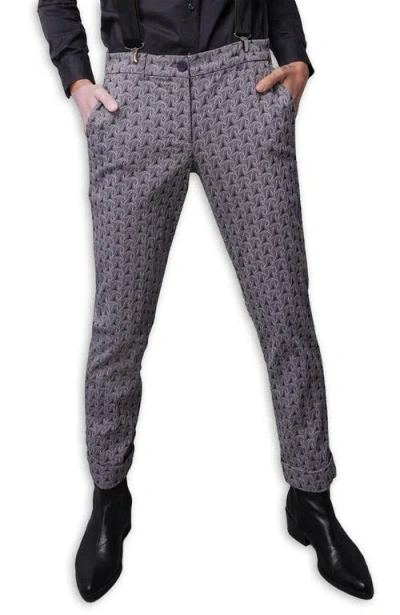 Wildfang The Empower Jacquard Trouser In Gray
