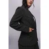 Wildfang The Empower Pinstripe Tux Blazer In Multi