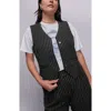 Wildfang The Empower Pinstripe Vest In Multi