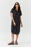 Wildfang The Empower Shirt Dress In Black/white