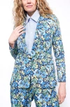 Wildfang The Empower Tux Blazer In Carnations Navy Multi