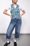 Wildfang The Empower Vest In Carnations Navy Multi