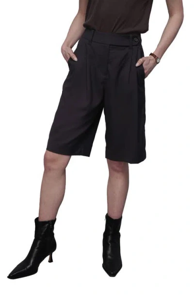 Wildfang Plus The Empower Wide Leg Short In Black