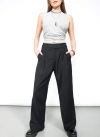Wildfang The Empower Wide Leg Trouser In Black