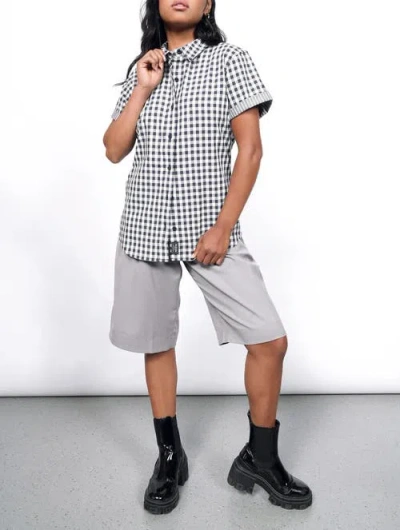 Wildfang The Essential Button Up In Gingham Check Navy
