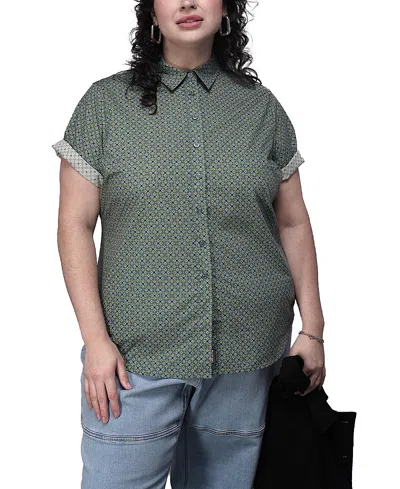 Wildfang The Essential Button Up Shirt In Green