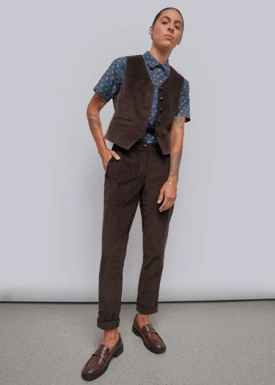 Wildfang The Essential Corduroy Trouser In Brown