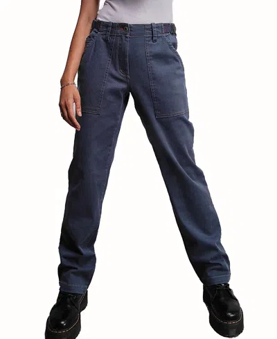 Wildfang The Essential Denim Utility Pant In Blue