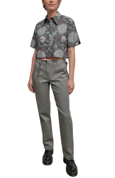 Wildfang The Essential Denim Utility Pant In Gray