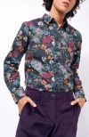 Wildfang The Essential Long Sleeve Button Up In Blue