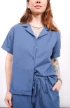 Wildfang The Everyday Camp Button Up In Blue