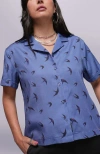 Wildfang The Everyday Camp Button Up In Purple
