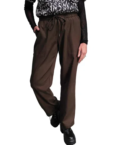 Wildfang The Everyday Drawstring Pant In Brown
