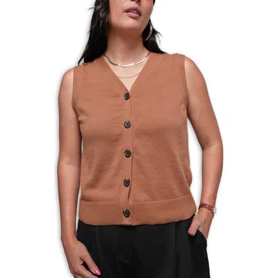 Wildfang The Everyday Sweater Vest In Brown