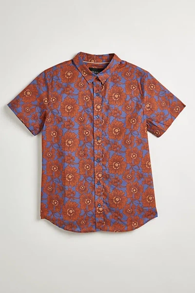 Wildfang Uo Exclusive The Essential Button-up Shirt Top In Purple At Urban Outfitters
