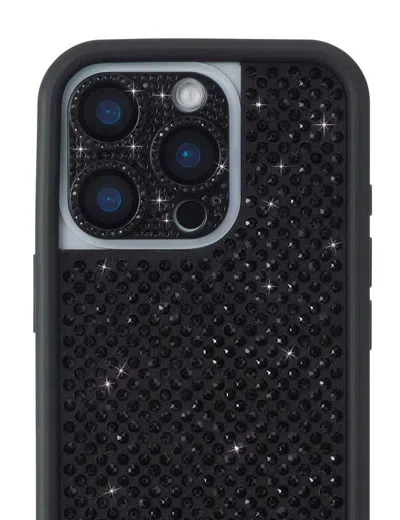 Wildflower Camera Bling Cover Black