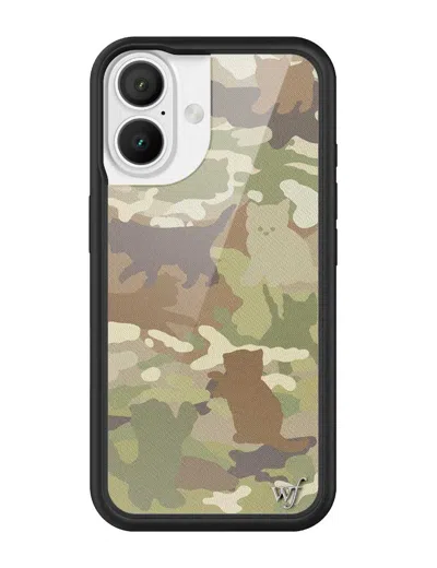 Wildflower Cat Camo Iphone Case