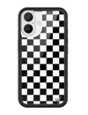 Wildflower Checkers Black Iphone Case
