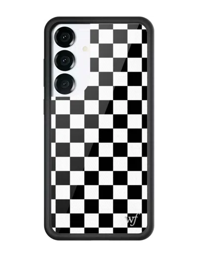 Wildflower Checkers Black Samsung Galaxy Case In Multi