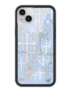 Wildflower Cross Girl Iphone Case In Blue