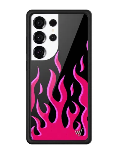 Wildflower Flames Black & Red Samsung Galaxy Case In Multi