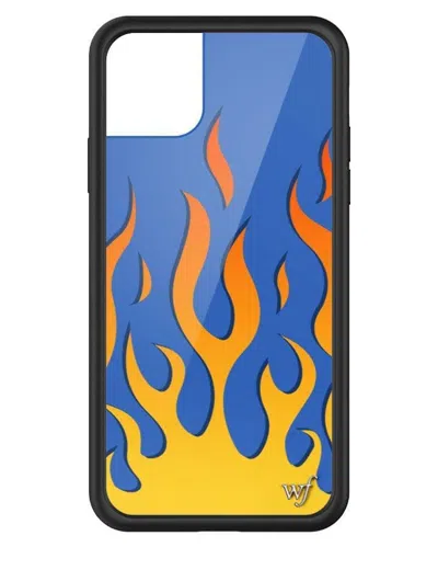 Wildflower Flames Blue Iphone Case