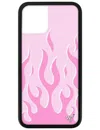 Wildflower Flames Pink Iphone Case In Pink