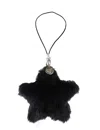 Wildflower Fluffy Star Charm Black