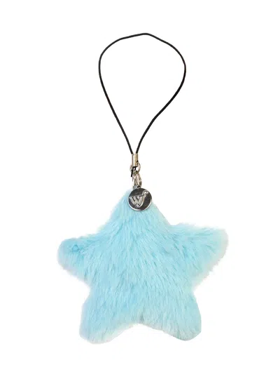 Wildflower Fluffy Star Charm Blue