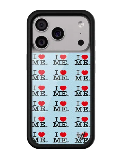Wildflower I Heart Me Iphone Case Blue
