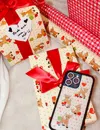 Wildflower Oh Deer And Red Gingham Hearts Gift Wrap - 2 Pack