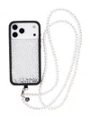 Wildflower Pearl Crossbody White In Gray