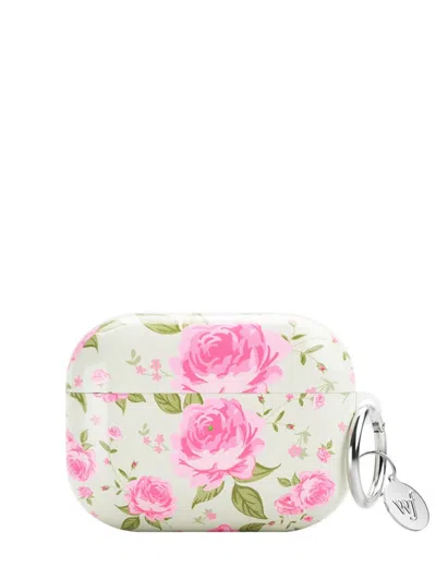 Wildflower Peony Floral Airpods In White