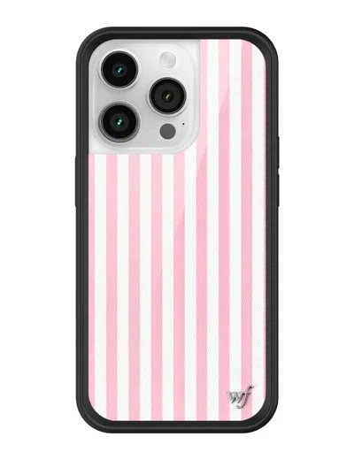 Wildflower Pink Stripes Iphone Case