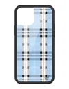 Wildflower Plaid Blue Iphone Case