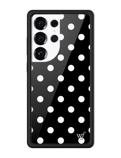 Wildflower Polka Dot Black And White Samsung Galaxy Case