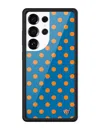 Wildflower Polka Dot Blue And Orange Samsung Galaxy Case