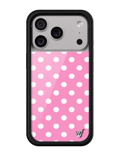 Wildflower Polka Dot Pink And White Iphone Case
