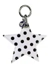 Wildflower Polka Dot Star Charm White And Black