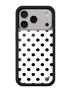 Wildflower Polka Dot White And Black Iphone Case