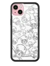 Wildflower Skull Girl Iphone Case In White
