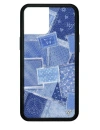 Wildflower Vintage Denim Iphone Case In Blue