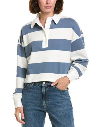 Wildfox Alma Rugby Polo Sweater In Blue