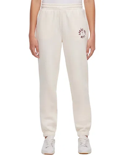 Wildfox Après Varsity Charlie Oversized Fit Sweatshirt In White