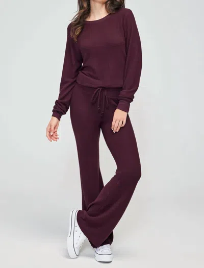Wildfox Baggy Beach Top In Fig Set In Maroon