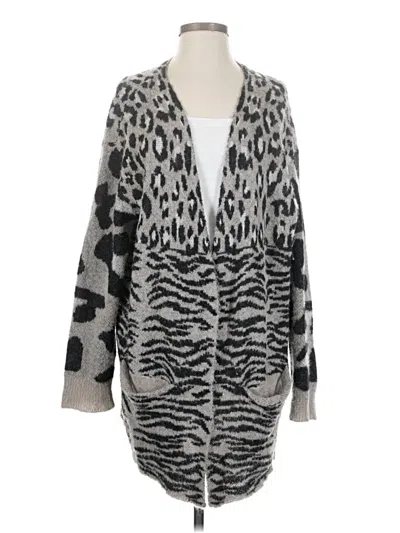Pre-owned Wildfox Cardigan Sweater In Gray