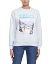 Wildfox Chamonix Charlie Oversized Fit Sweatshirt In White